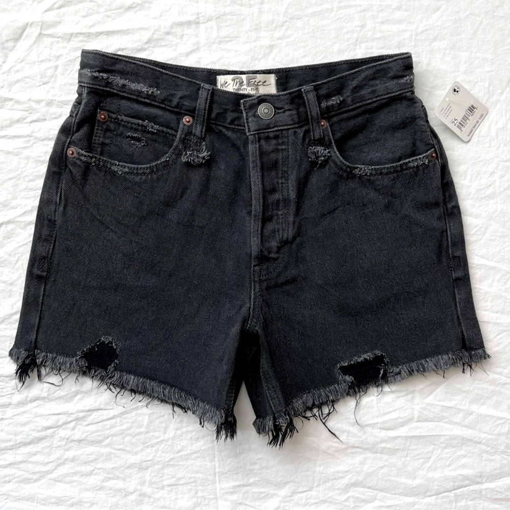 Free People, Size 25, Washed Black
